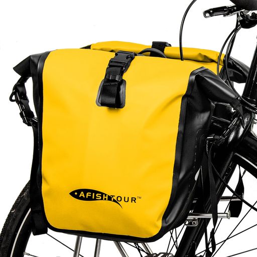 【AFISHTOUR】15L自転車パニアバッグフロントバッグ大容量防水リアバッグ25Lリアサ...