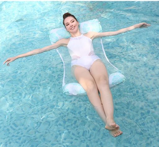 浮き輪フロート1人乗り大人用ベッド水上ハンモック浮き輪ベッドフロート70cmX130cmウォーターハンモッ..