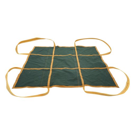 Tcatec シートモッコ 布モッコ 吊り 250x250cm 耐荷重2.5t 八点吊りタイプ 強靭 頑丈 吊り荷揚げモッコ イージーモッコ 軽量強力シートモッコ モッコタスキ ロープ トラッシュシート布モッコ …
