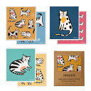 Recycoキッチンクロスセルロースクロス17x19cmふきん6枚セット天然繊維スポンジワイプねこちゃんぐんぐん吸水速乾耐久性吸水スポンジキッチンタオル抗菌防臭...