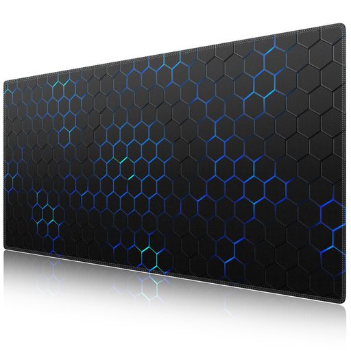 iCassoマウスパッドゲーミング大型北欧風柄デスクマット90x40cm耐水性清潔しやすい滑り止めゴムベースデスクマット仕事ゲームオフィスホーム用-SBD7