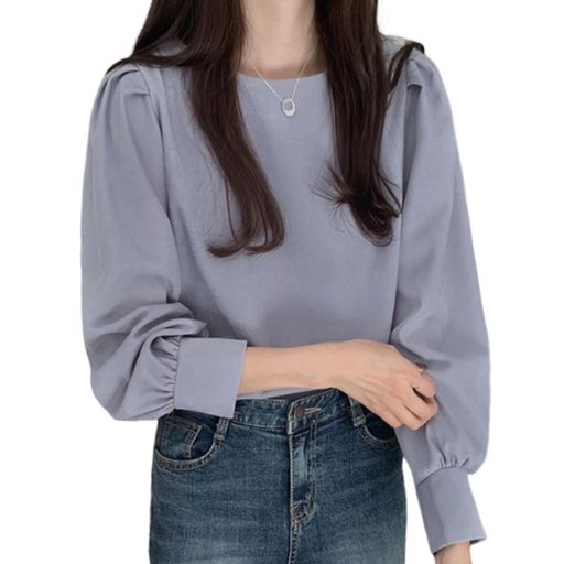 [Leadamon-oee]シャツブラウスレディース長袖トップス春秋カットソーオフィスおしゃれゆったり無地体型カバー大人エレガント着回し着痩せ大きいサイズ日常カジュアル通勤ビジネスOL春秋冬