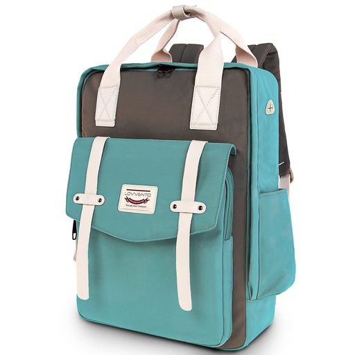 [lovvento]リュックレディースかわいいリュックサックバックパックスクールパック学生女子おしゃれ13.3-15.6インチPC収納大容量軽量アウト防水通学バック中学生高校生通勤旅行遠足グリーン