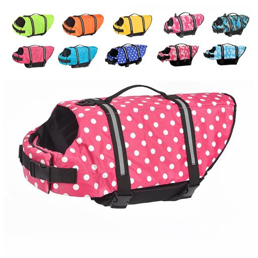 Tinsin犬用ライフジャケットペット調節可能救命胴衣大型犬中型犬小型犬水遊び用救急服猫用犬の安全を守..