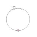 FANCIMEプラチナブレスレットレディース一粒10月誕生石Pt950細い重ね着けジュエリーお守り誕生日記念日クリスマス女性人気ブランド華奢プレゼントギフトラッ...