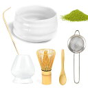 茶道セット抹茶キット抹茶泡立て器セットお茶作りキット茶道具お抹茶6点セット初心者さん向けおうち時間グッズ本格派お試し(茶碗茶筅茶筅立て茶杓ステンレス鋼の漏れネットスプーン)…