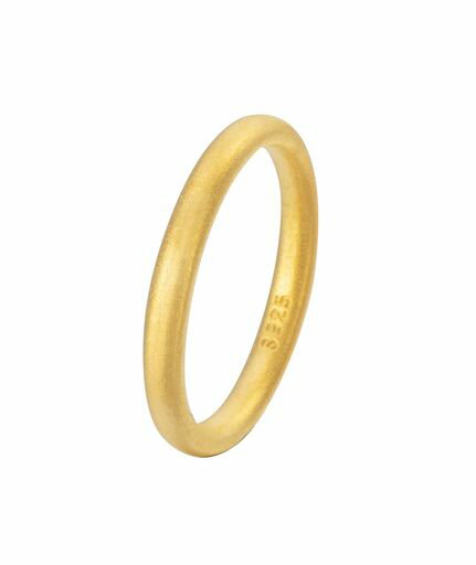 [jingtai]指輪レディースシルバー92518金メッキ「金色」つや消しリング金属アレルギー対応日本5-11号甲..