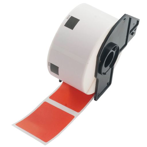 Label Printers - BETCKEY感熱紙DK-1220ブラザーラベルプリンターロール互換ラベルシールBROTHER39x48mm620枚QL-550QL-650TDQL-700QL-800QL-820NWBQL-1060Nなどに対応1個赤