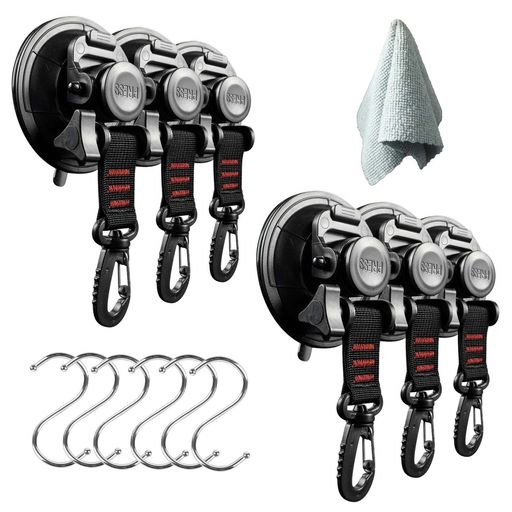 roseddy吸盤フック強力カーサイドタープ吸盤キャンプタープ吸盤直径9cm耐荷重30kgタープ用吸盤フック車..