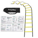 【国内保証】トレーニングラダーPolySkyラダートレーニング野球サッカー3m4m6m9m10m収納袋付きスピードラダー瞬発力敏捷性アップフットサルテニス練習(...