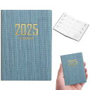 PAVIKEスケジュール帳2025todoリストノート時間管理ノートA7ポケット2025年週間計画手帳持ち運び便利ミニ2025デイリープランナー(ピンク)