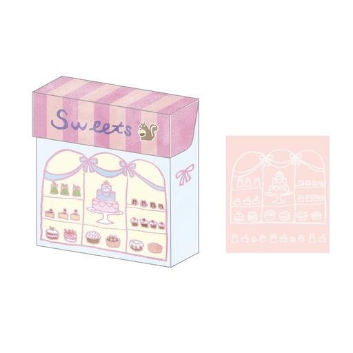 ナカバヤシ箱入りデザインメモA7/128枚スイーツCOC-ME-A702-3