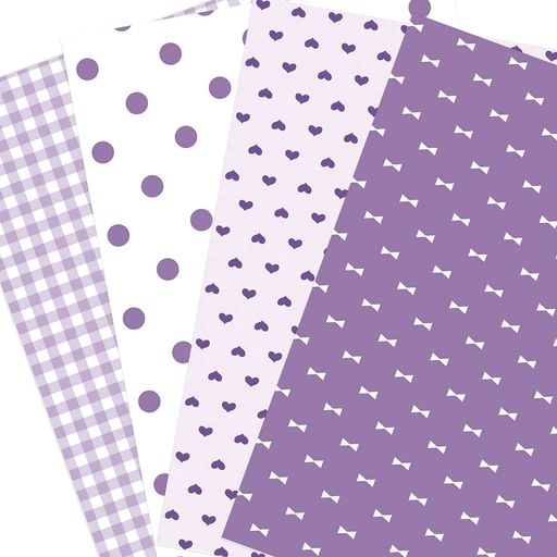 EcaoデザインペーパーA4セット(パープル)