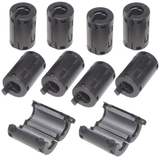 KAUMOフェライトコアφ11mm10個パック耐高温耐腐食耐摩耗性ノイズフィルターノイズ吸収