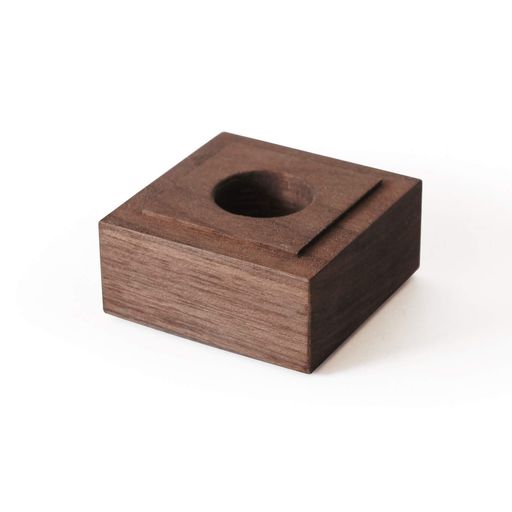 カマクラテラスシャチハタネーム9用・ハンコ・スタンド|ウォールナット無垢材(L)ss01-bw-l