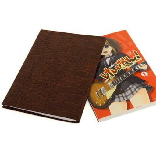 お手入れいらずのリサイクルレザーブックカバー(A5サイズ/ブックマーカー付き)(クロコ型押しブラウン)