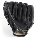 YOASONEK野球グローブ親子用軟式野球用クラブグローブキャッチボール練習用すぐに遊べるボール付き初心者向け大人用子ども用低学年用右投げ用(左手着用)(少年用・11.5インチブラック)