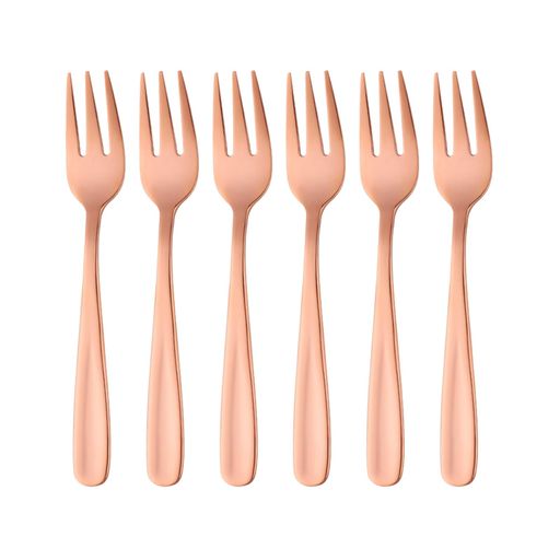 BuyerStarフォークデザートフォークケーキフォーク6本セット13.6cmおしゃれ質感良い18-0ステンレス鋼製..