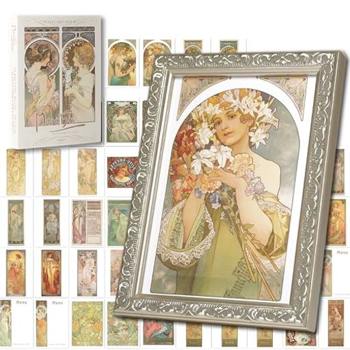 【ポストカード50枚】インテリアに飾る「アルフォンスミュシャの名作50選」アートポストカード[50枚]専..