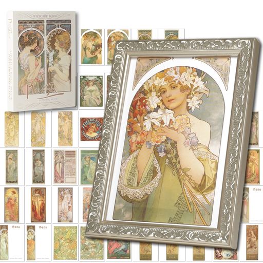 【ポストカード50枚】インテリアに飾る「アルフォンスミュシャの名作50選」アートポストカード[50枚]専..