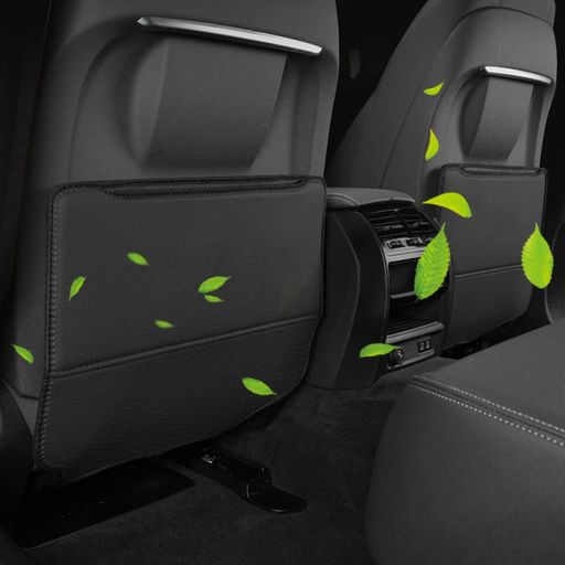 LEMONIOR車キックガードバックキックマットキングカードカバー汚れ保護シートPUレザー2点セット取付簡単キックガードシートバックマットキックガード後部座席プロテクター汚れ防止蹴り…