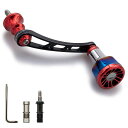HEIGHTEN56mmリールハンドルシマノ(SHIMANO)ダイワ(DAIWA)通用スピニングリール用ArchEngine(レッド&ブラック)(177)