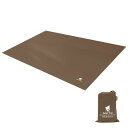 GeerTop4-5人キャンプマットテントシートグランドシート耐水圧5000mm耐摩耗生地フロアマットピクニックパッド防水テントシートブラウン300cmx220...