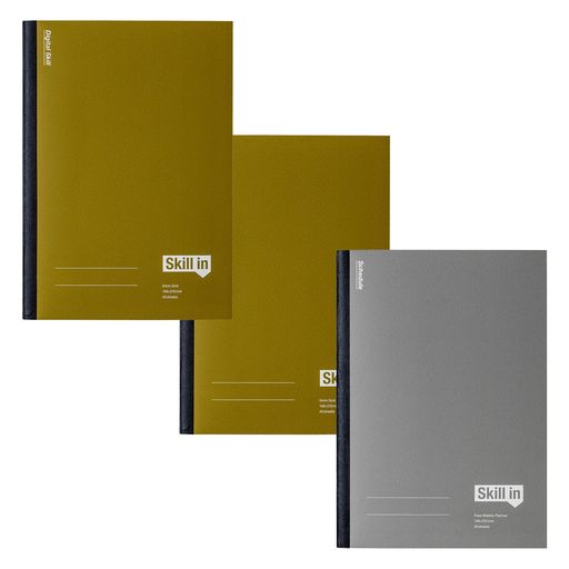 アピカノートスキルイン社会人学び直し用ノートA5デジタル2冊束スケジュール1冊セットCFSA5002T