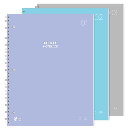 Neosmartpen〈書いてデジタル〉対応NノートリングタイプA4変型横罫144P3冊セット【NCollegeNotebookカレッジノート】NDO-DN18...