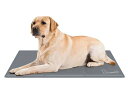 Pecuteペットひんやりマット犬猫うさぎペット用クールマットひえひえ涼感冷感マット冷却マット夏用暑さ対策(L90*50cmグレー)