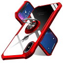 iPhoneXケース/iPhoneXSケース耐衝撃透明車載ホルダー対応黄変防止背面保護カバーストラップホール付き強化有機ガラス背面+TPUバンパーアイホン米軍MIL規格取得iPhoneX/XSケース衝撃吸収擦り傷…