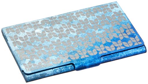 ホリエチタン製カードケースブルーグラデーション