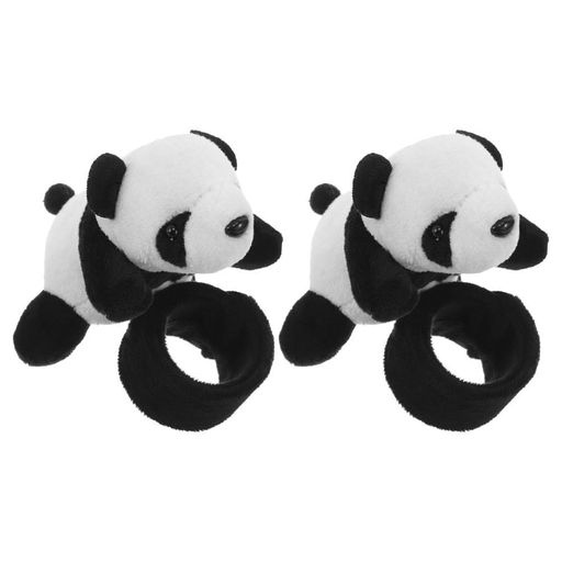 LEDMOMO自転車ハンドルバー装飾2個セットかわいいパンダデザインぬいぐるみ素材マウンテンバイクロード..