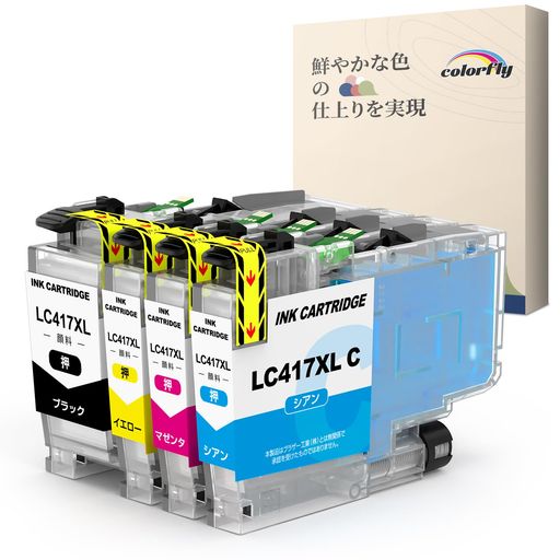 Other - ブラザー用LC417XLLC417顔料互換インクBrother4色セット対応機種:MFC-J7500CDWMFC-J7600CDWMFC-J5800CDWMFC-J7700CDWLC417XLBKLC417XLC