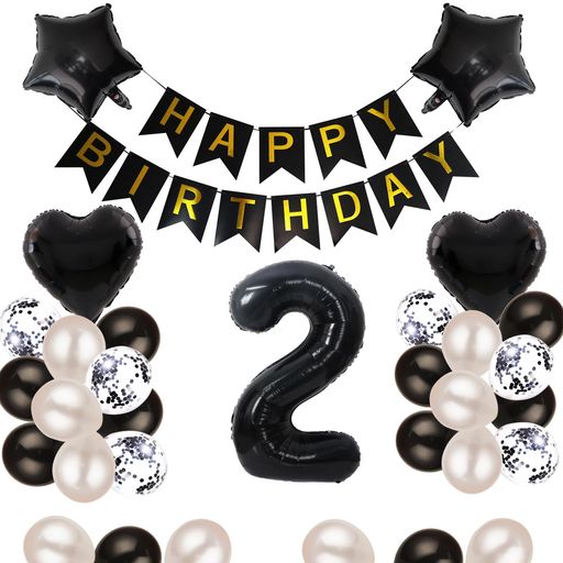 【仕様】: happy birthday ガーランドx1 ハートheart風船x2(18インチ) 星star 風船x2(18インチ) 風船x20(各セット色別) 吹雪風船x6(各セット色別) 数字風船(サイズ約80cm)1枚ご自由選択(各セット色別) 付属品:専用テープ100点、リボンx1 【初心者でも飾れる】 ・誕生日のお祝いに!初心者でも簡単に飾れるバルーンガーランドセット、リボン、さらに、2カラー風船20枚、紙ふぶきが入った吹雪風船6枚付き、バルーンの種類が豊富だからお部屋を豪華に飾れます。 【3カラー選べる】 大人好きなキラキラゴールド、 女の子に人気可愛いピンク、 間違ってなくカッコイイブラック、 様々なバルーンとガーランドも合わせて、 3種類セットが豪華グラデーションが選択可能なります。 【インスタ映え、SNS映え間違いなし】 ハート、スタールーンはどれもかわいい! 45cmと大きめサイズですので、いろいろな飾り方ができます。 背景を変えるだけで誕生日におしゃれなパーティーや思い出深い、記念日撮影が可能になります。