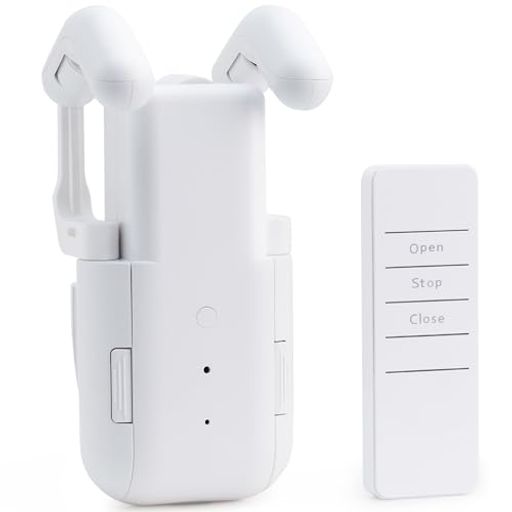 iCODIS自動カーテン開け機多軌道対応片開き専用:20kg超強力電動カーテンモータ搭載スマート家電Bluetoothリモコン操作静音25dB6ヶ月駆動ポカヨケ設計カーテンレール自動化装置カーテンを自…