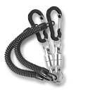 Wliknマグネットリリーサー磁気ネットリリース磁石耐荷重5kg2枚セットカラビナ付き小物吊り下げフックキャンプ登山釣り道具アウトドア用スプリングコード付き