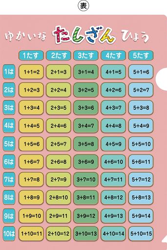 学習A4クリアファイル(足し算)