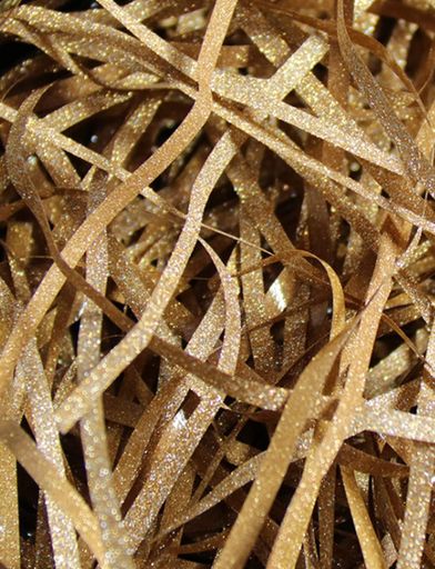 [スロウライド]紙パッキンラッピング材緩衝材梱包材クッション材キラキラプレゼント包装3mm100gゴールド