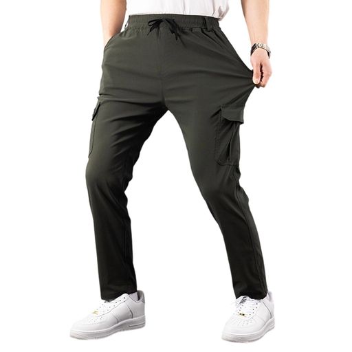 [Kayiyasu]ストレッチパンツメンズ作業着ズボンカーゴジョガー伸縮ロングパンツクライミング通気性黒快適ストレートカジュアルずぼんボトムスアウトドアポケットmenpants無地(3XL