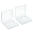 PATIKIL55mmレンズフィルターケース2個セットカメラフィルターケースポータブルレンズフィルターボックス防水防塵プラスチック製写真フィルター収納用