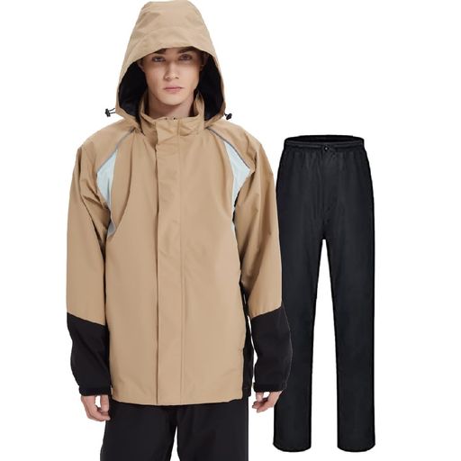 [TopKylin]レインウェアゴルフ上下メンズレインスーツレインコート防水透湿防風カッパ作業着雨具ワークマンアウトドアゴルフ登山自転車釣り通勤通学