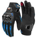 KEMIMOTOバイクグローブ夏春メッシュスマホ対応夏用グローブバイク手袋バイク用グローブオールシーズンレディースメンズオートバイ作業登山ブラックXXLKM80...