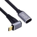 NFHKアップダウンアングルUSB-CUSB3.1TypeCオス-メス延長データケーブル10Gbps100Wスリーブ付きノートパソコン用300cmNF-UC-0...