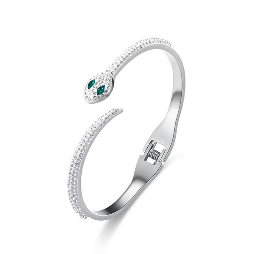 Braw 蛇形ブレスレット ピンクゴールド レディース 人気 プレゼント 18k ジルコニ...