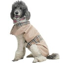 MAMORE犬用ジャケット撥水防風ポンチョアウトドアウインドブレーカー犬服ドッグウェア小型犬中型犬大型犬通気調整可おしゃれ脱着簡単全天候(カーキM)