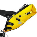AFISHTOUR 自転車サドルバッグ 10L 防水 サイクリング サドルバッグ シート下 収納パック マウンテンバイク旅行用 (イエロー)(4)