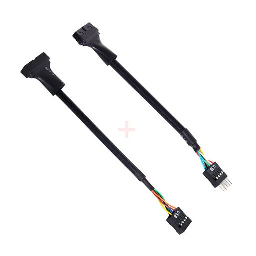 xiwaiUSB2.09ピン-USB3.020ピンハウジングヘッダーメスケーブルリバーシブルマザーボード用