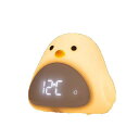 目覚まし時計デジタル置き時計LEDベッドサイドひよこ目覚ましライト夜間ライト授乳ライトナイトライトクロックカレンダーアラームスヌーズ大音量温度計常夜灯音感センサー寝室子供部…(3)
