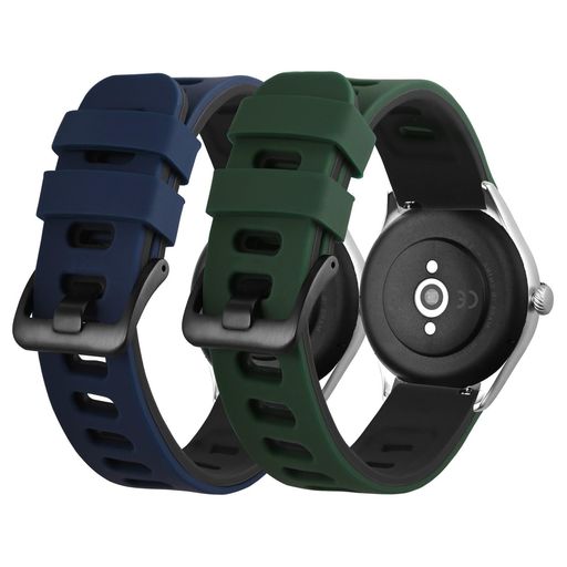【対応機種】Samsung Galaxy Watch 6 40mm 44mm、 Watch 6 Classic 43mm 47mm、 Galaxy Watch 5 40mm 44mm、 Watch 5 Pro 45mm、 Galaxy Watch 4 40mm 44mm、 Watch 4 Classic 42mm 46mm、 Galaxy Watch Active 2 40mm 44mm、 Galaxy Watch 3 41mm、 Galaxy Watch Active 40mm、 Galaxy Watch 42mm、 Garmin Vivoactive 3、 Gear Sport、 Gear S2 Classic、ほとんどの20mm幅の時計バンドに対応します。 【通気性と快適性】通気性のよいデザインで、スポーツ時に発生する汗や水による不快感を軽減し、快適にスポーツを楽しむことができます。 【優れな品質】腕時計バンドの素材はシリコンラバーで作られ、肌に優しく柔軟性に富んでいます。汗や水に強く、いつも清潔な状態を保ちます。 【 おしゃれの2本セット 】:高品質のシリコン、細部の金具にまでこだわった綿密設計です。